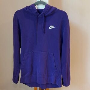 Nike Purple Hoodie with White Logo